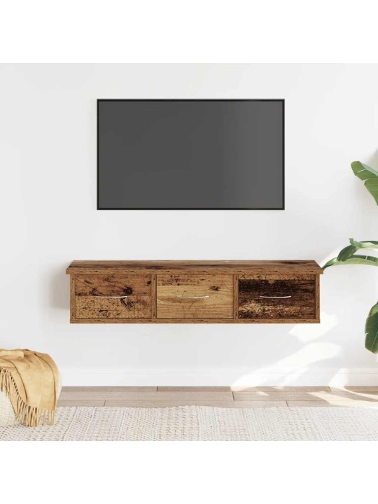 Nástěnná skříňka old wood 88 x 26 x 18,5 cm kompozitní dřevo
