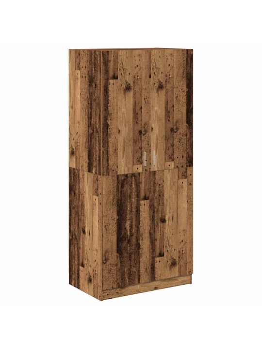 Šatní skříň old wood 90 x 52 x 200 cm kompozitní dřevo