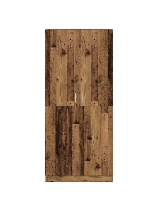 Šatní skříň old wood 90 x 52 x 200 cm kompozitní dřevo