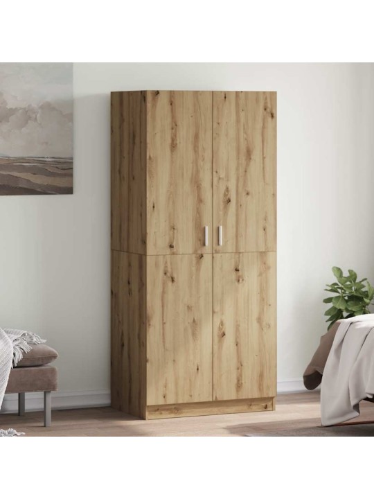 Šatní skříň dub artisan 90 x 52 x 200 cm kompozitní dřevo