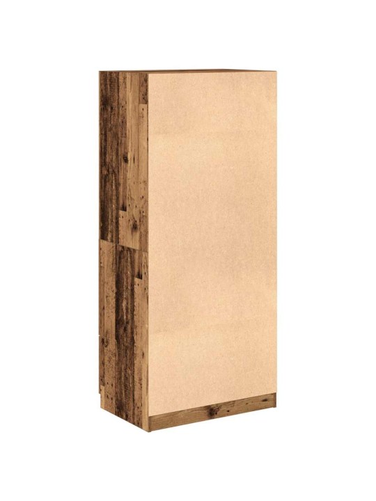 Šatní skříň old wood 80 x 52 x 180 cm kompozitní dřevo