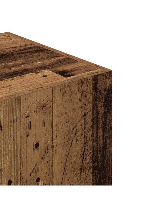Šatní skříň old wood 80 x 52 x 180 cm kompozitní dřevo