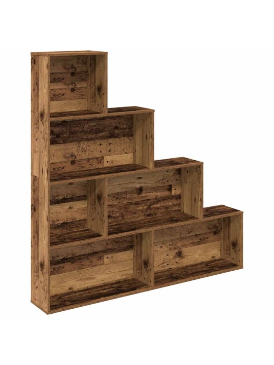 Knihovna old wood 157x24x160 cm kompozitní dřevo
