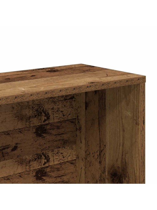 Knihovna old wood 157x24x160 cm kompozitní dřevo