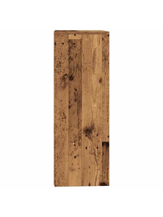 Příborník se 6 zásuvkami old wood 50 x 34 x 96 cm dřevotříska