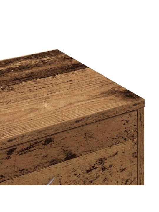 Příborník se 6 zásuvkami old wood 50 x 34 x 96 cm dřevotříska