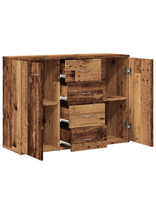 Příborník old wood 88 x 30 x 64 cm kompozitní dřevo