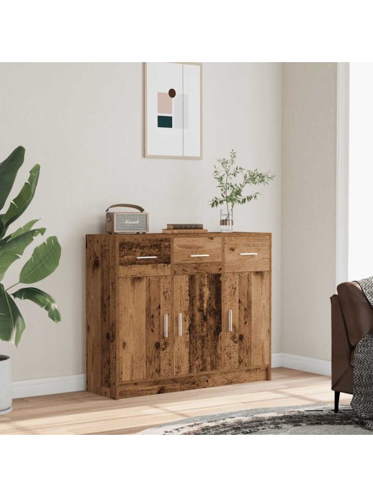 Příborník old wood 91x28x75 cm kompozitní dřevo