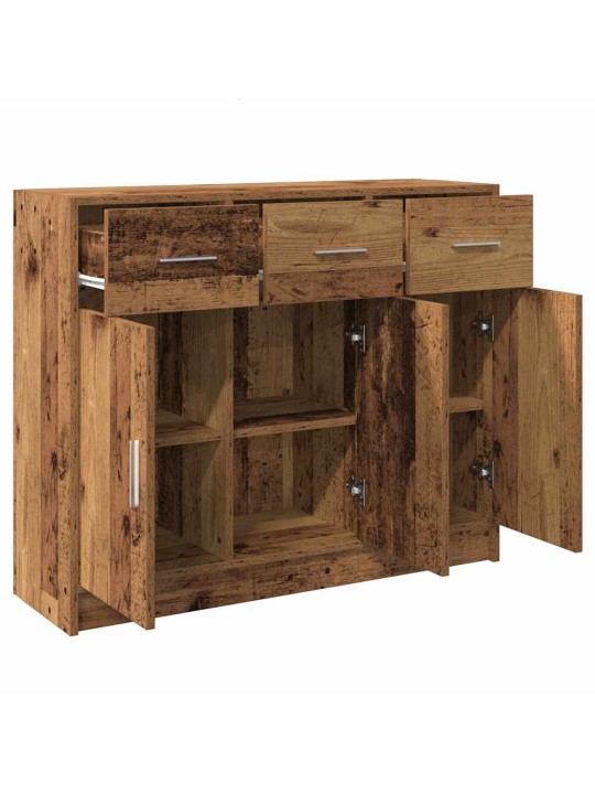 Příborník old wood 91x28x75 cm kompozitní dřevo