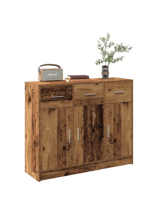 Příborník old wood 91x28x75 cm kompozitní dřevo