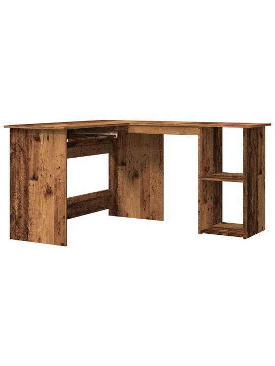 Rohový psací stůl old wood 120x140x75 cm kompozitní dřevo