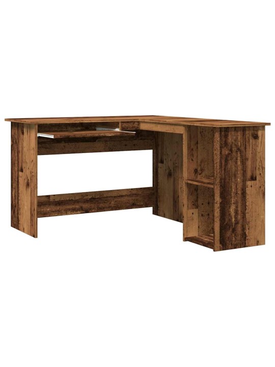 Rohový psací stůl old wood 120x140x75 cm kompozitní dřevo