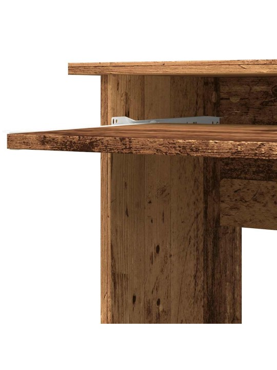 Rohový psací stůl old wood 120x140x75 cm kompozitní dřevo