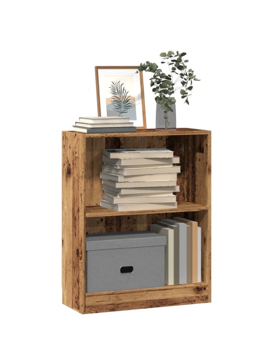 Knihovna old wood 60 x 24 x 76 cm kompozitní dřevo
