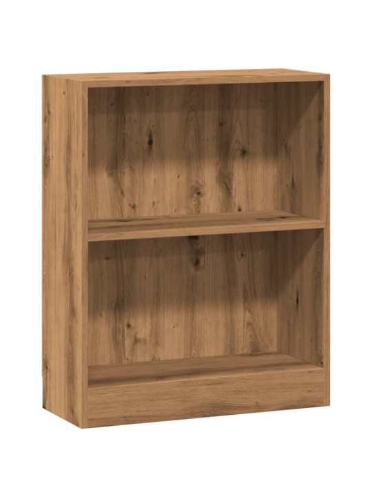 Knihovna dub artisan 60 x 24 x 76 cm kompozitní dřevo