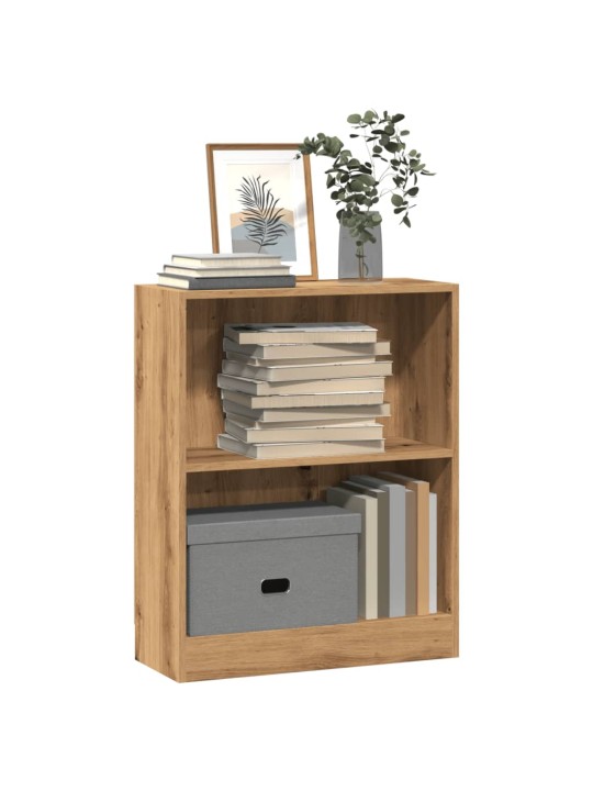 Knihovna dub artisan 60 x 24 x 76 cm kompozitní dřevo