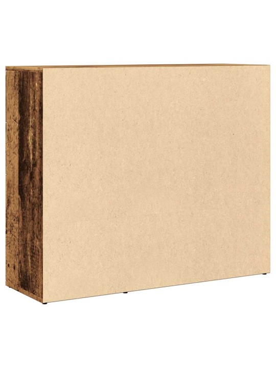 Příborník old wood 91 x 29,5 x 75 cm kompozitní dřevo