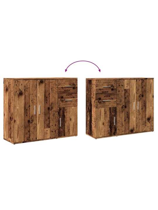 Příborník old wood 91 x 29,5 x 75 cm kompozitní dřevo
