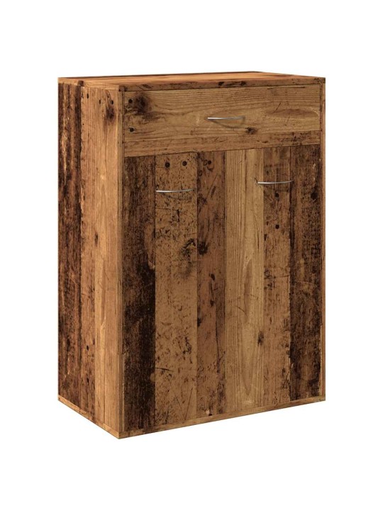 Botník old wood 60 x 35 x 84 cm kompozitní dřevo