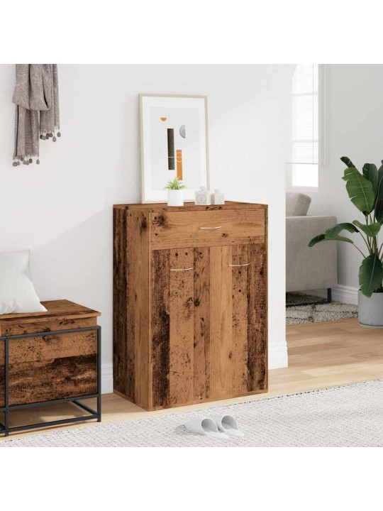 Botník old wood 60 x 35 x 84 cm kompozitní dřevo
