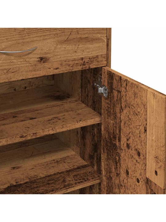 Botník old wood 60 x 35 x 84 cm kompozitní dřevo