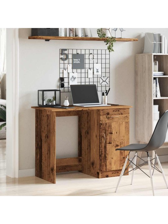 Psací stůl old wood 100 x 50 x 76 cm kompozitní dřevo