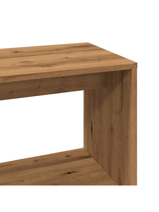 Rohový psací stůl dub artisan 200,5x50x76cm kompozitní dřevo