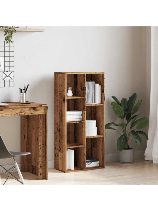 Knihovna old wood 50 x 25 x 104 cm kompozitní dřevo