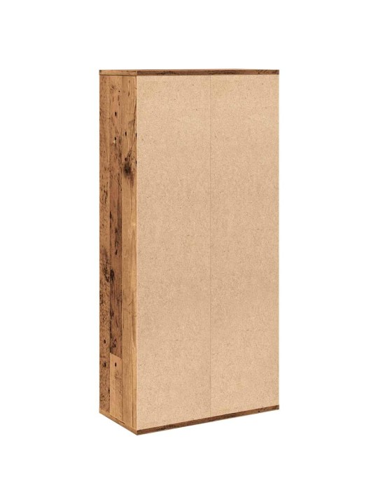 Knihovna old wood 50 x 25 x 104 cm kompozitní dřevo