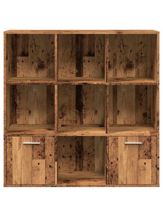 Knihovna old wood 98 x 29 x 97,5 cm kompozitní dřevo