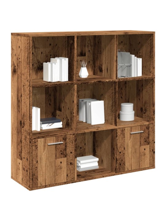 Knihovna old wood 98 x 29 x 97,5 cm kompozitní dřevo