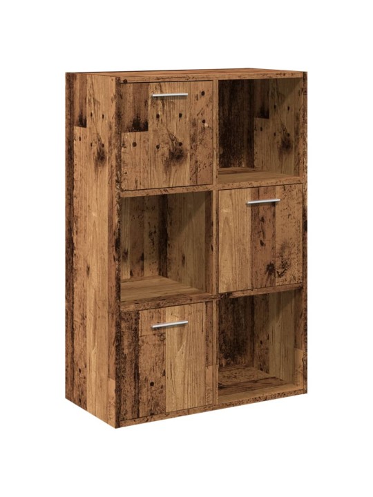 Knihovna old wood 60,5 x 30 x 90 cm kompozitní dřevo