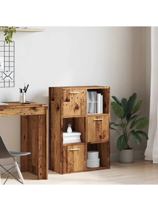 Knihovna old wood 60,5 x 30 x 90 cm kompozitní dřevo