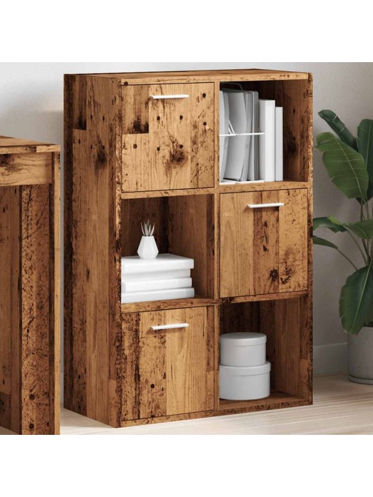 Knihovna old wood 60,5 x 30 x 90 cm kompozitní dřevo