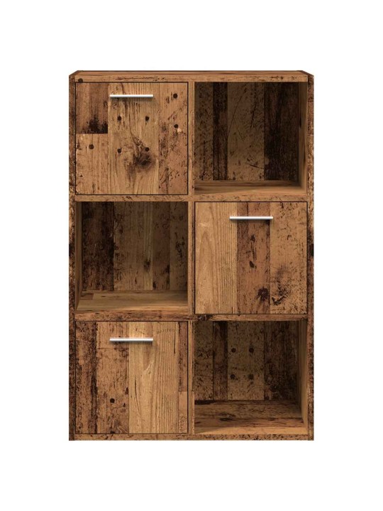 Knihovna old wood 60,5 x 30 x 90 cm kompozitní dřevo