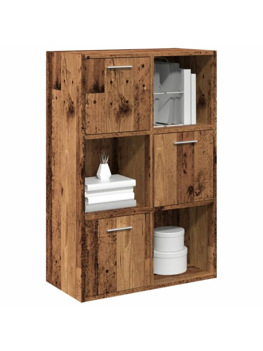 Knihovna old wood 60,5 x 30 x 90 cm kompozitní dřevo
