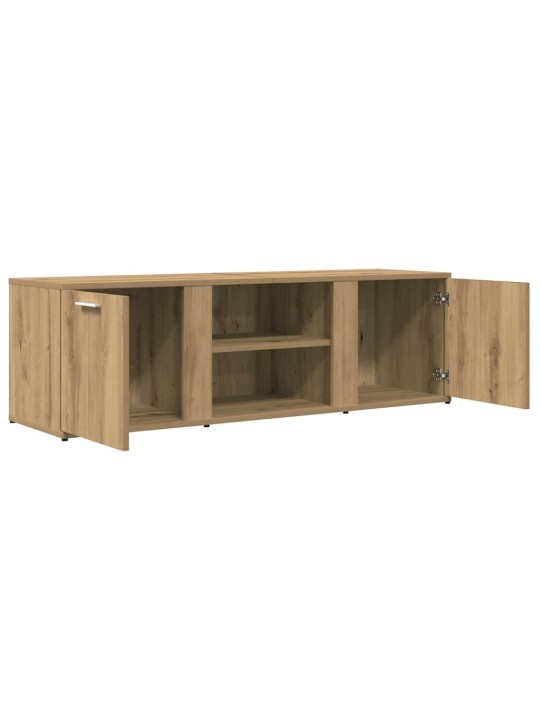 Tv skříňka dub artisan 120 x 34 x 37 cm kompozitní dřevo