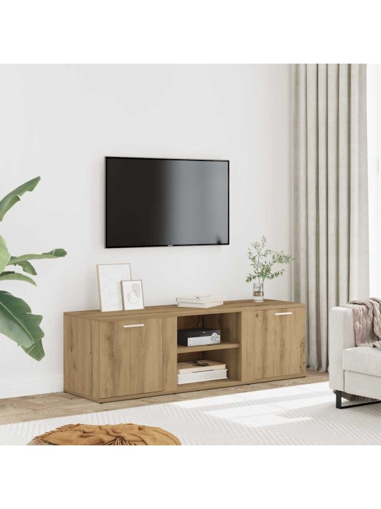 Tv skříňka dub artisan 120 x 34 x 37 cm kompozitní dřevo