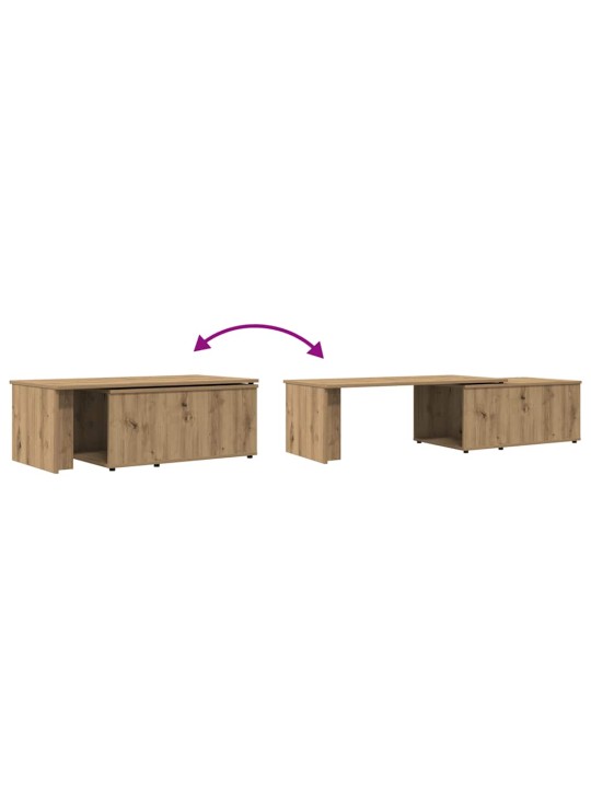 Konferenční stolek dub artisan 150x50x35 cm kompozitní dřevo