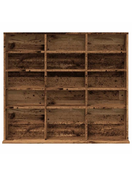 Skříňka na cd old wood 100 x 23 x 89,5 cm kompozitní dřevo