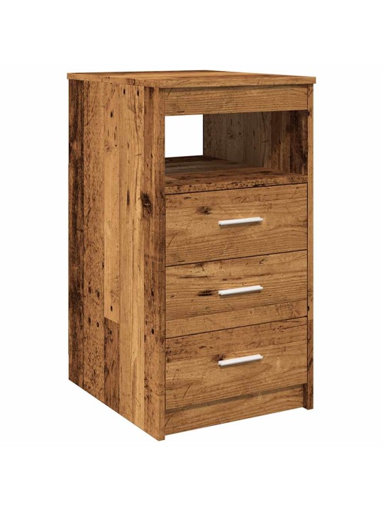 Komoda se zásuvkami old wood 40 x 50 x 76 cm kompozitní dřevo