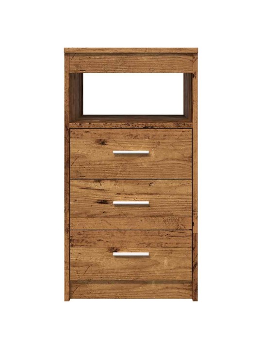 Komoda se zásuvkami old wood 40 x 50 x 76 cm kompozitní dřevo
