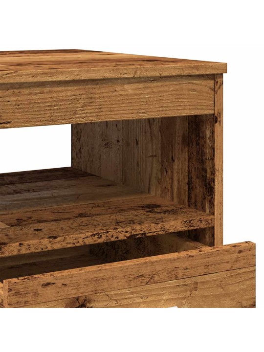 Komoda se zásuvkami old wood 40 x 50 x 76 cm kompozitní dřevo