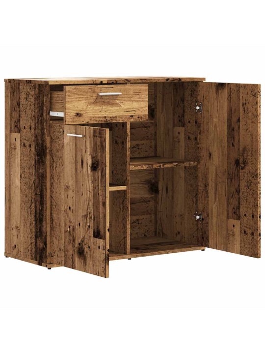 Příborník old wood 80 x 36 x 75 cm kompozitní dřevo