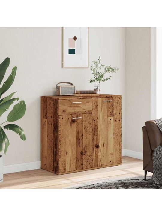 Příborník old wood 80 x 36 x 75 cm kompozitní dřevo