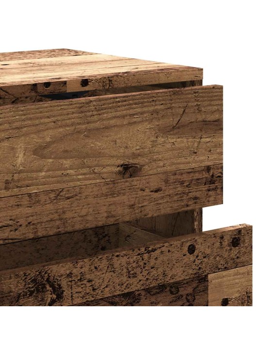 Tv skříňka starého dřeva 80x34x35,5 kompozitní dřevo