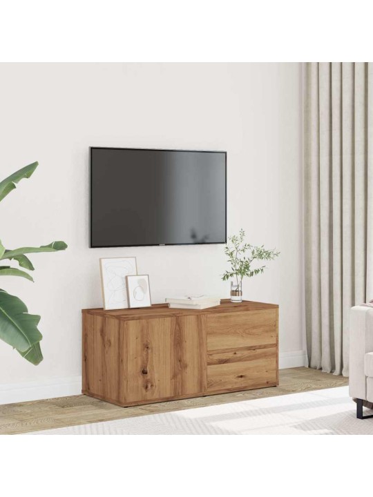 Tv skříňka dub artisan 80x34x35,5 cm kompozitní dřevo