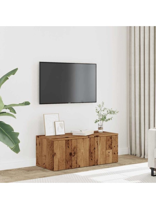 Tv stolek starého dřeva 80 x 34 x 30 cm dřevotříska