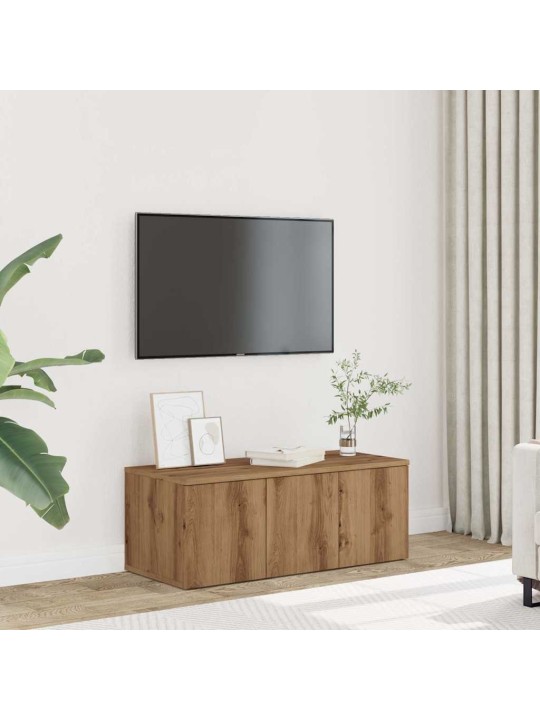 Tv skříňka dub artisan 80x34x30 cm kompozitní dřevo