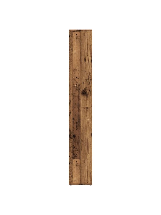 Knihovna old wood 67 x 24 x 161 cm kompozitní dřevo